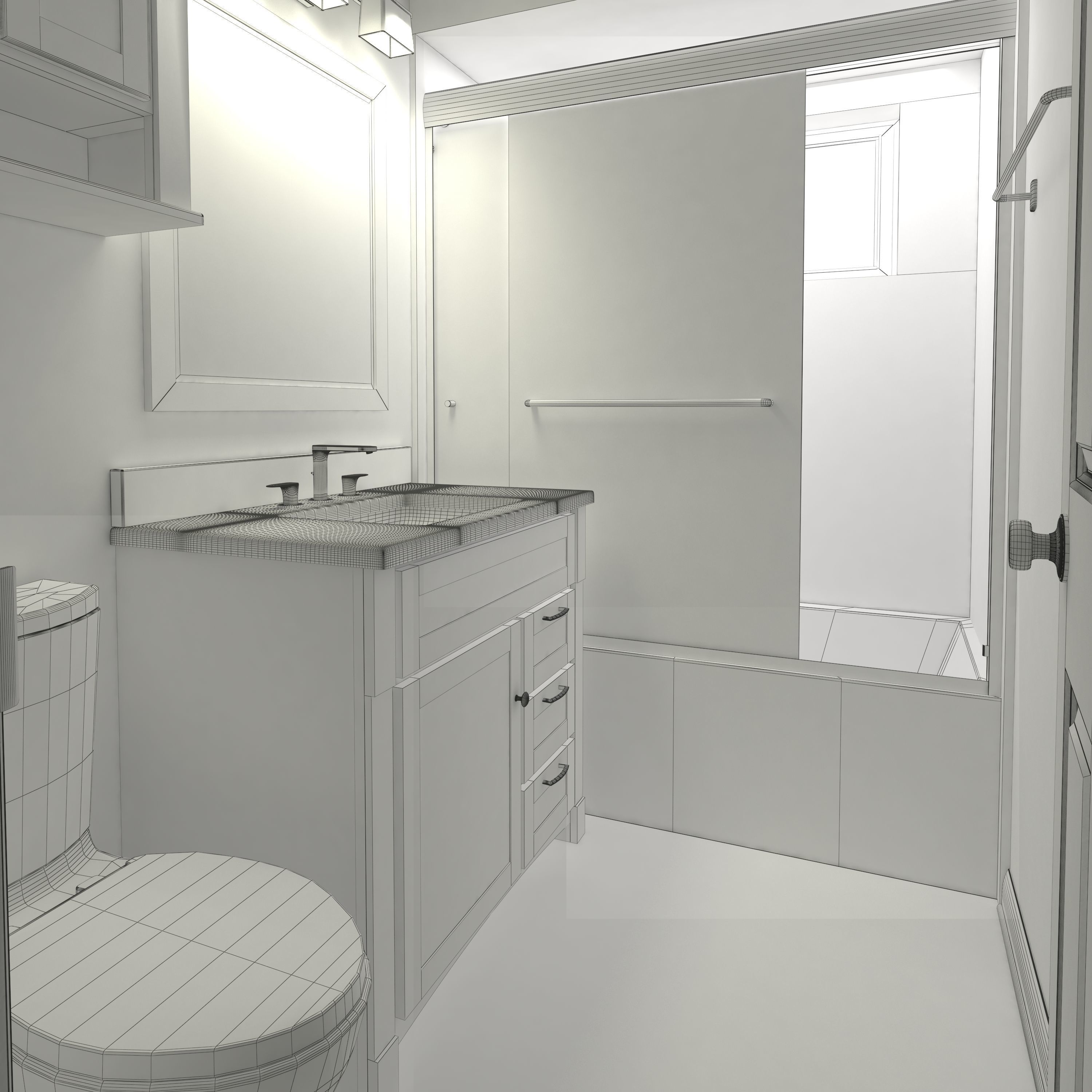 Bathroom-001 3D model_19