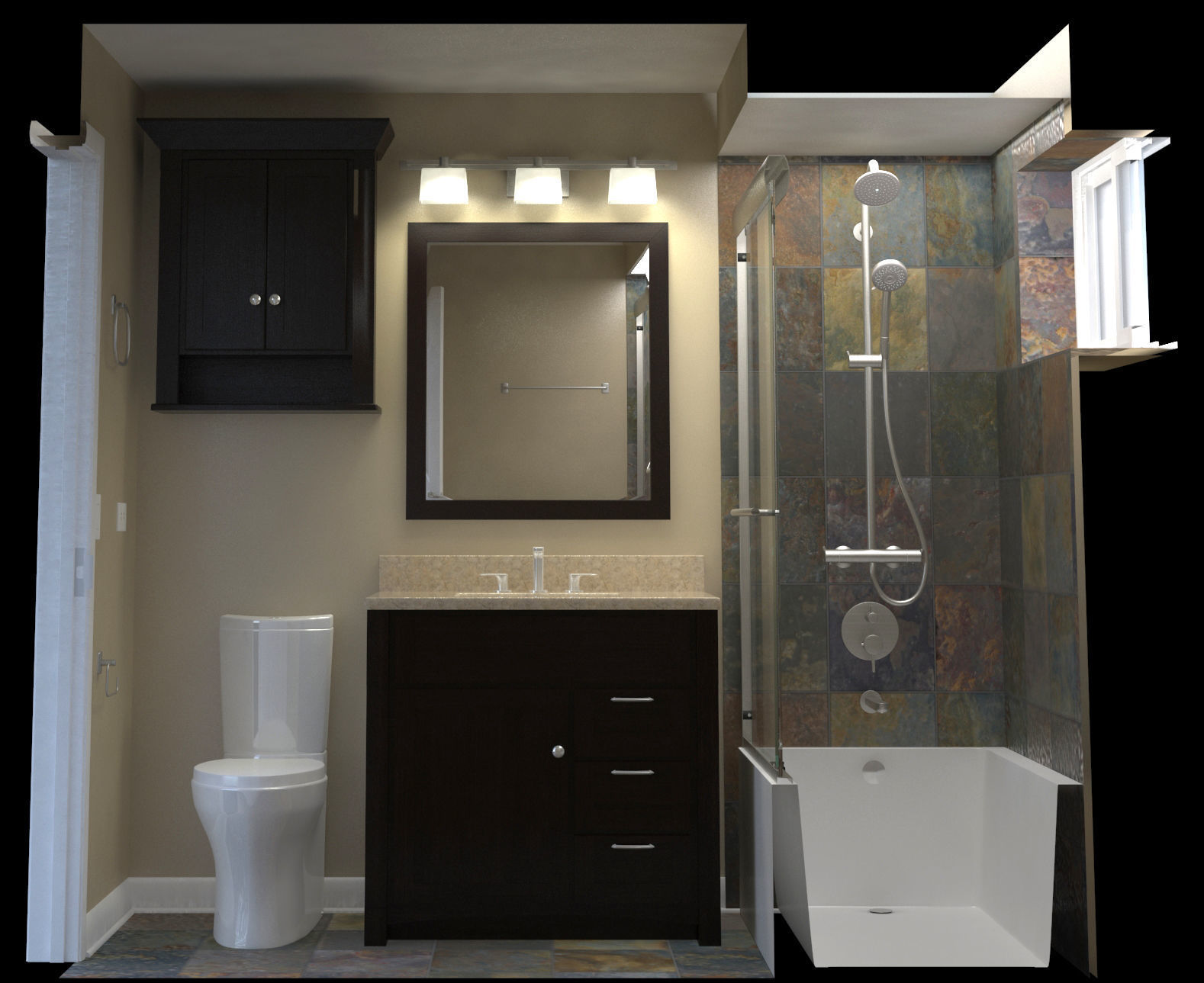 Bathroom-001 3D model_2