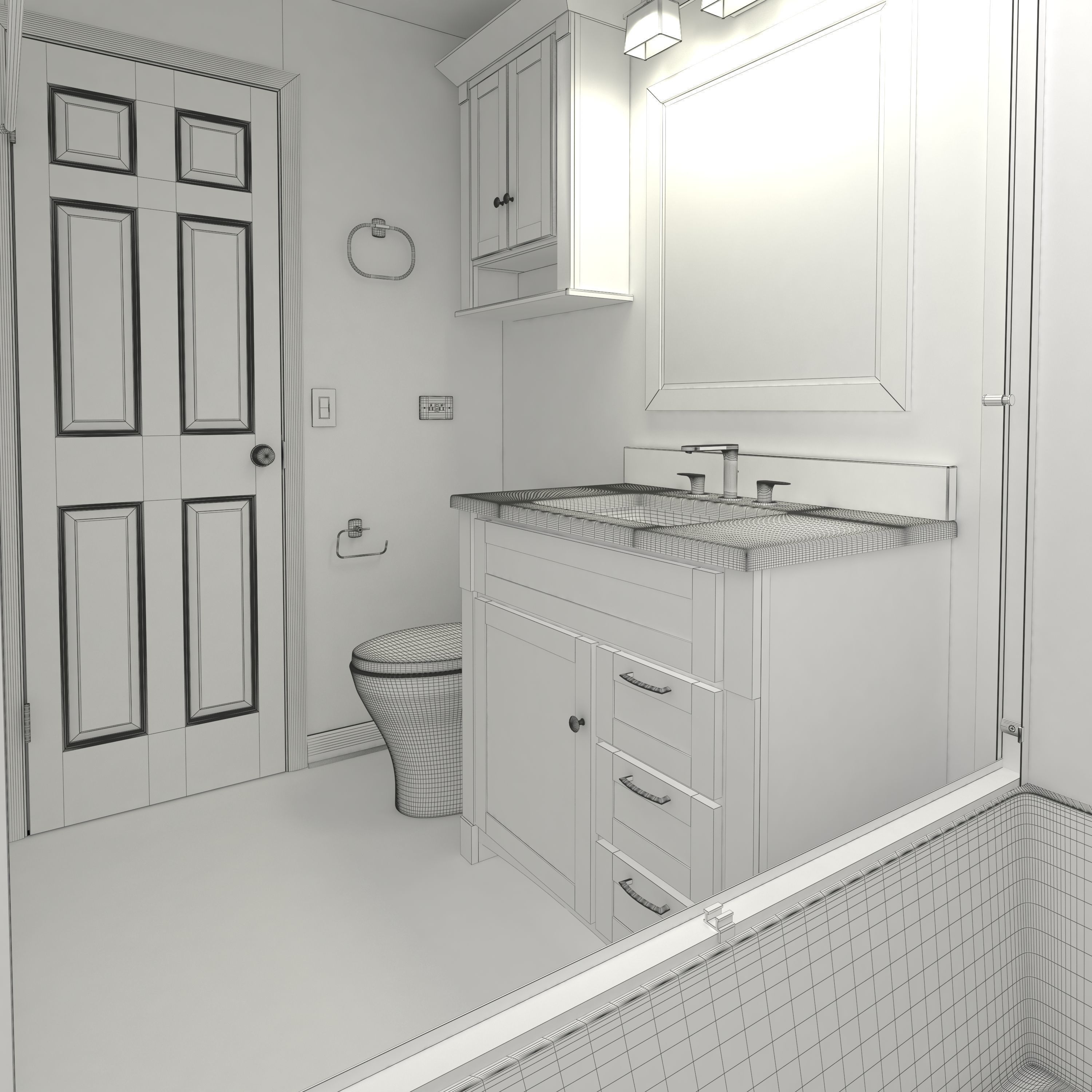 Bathroom-001 3D model_22