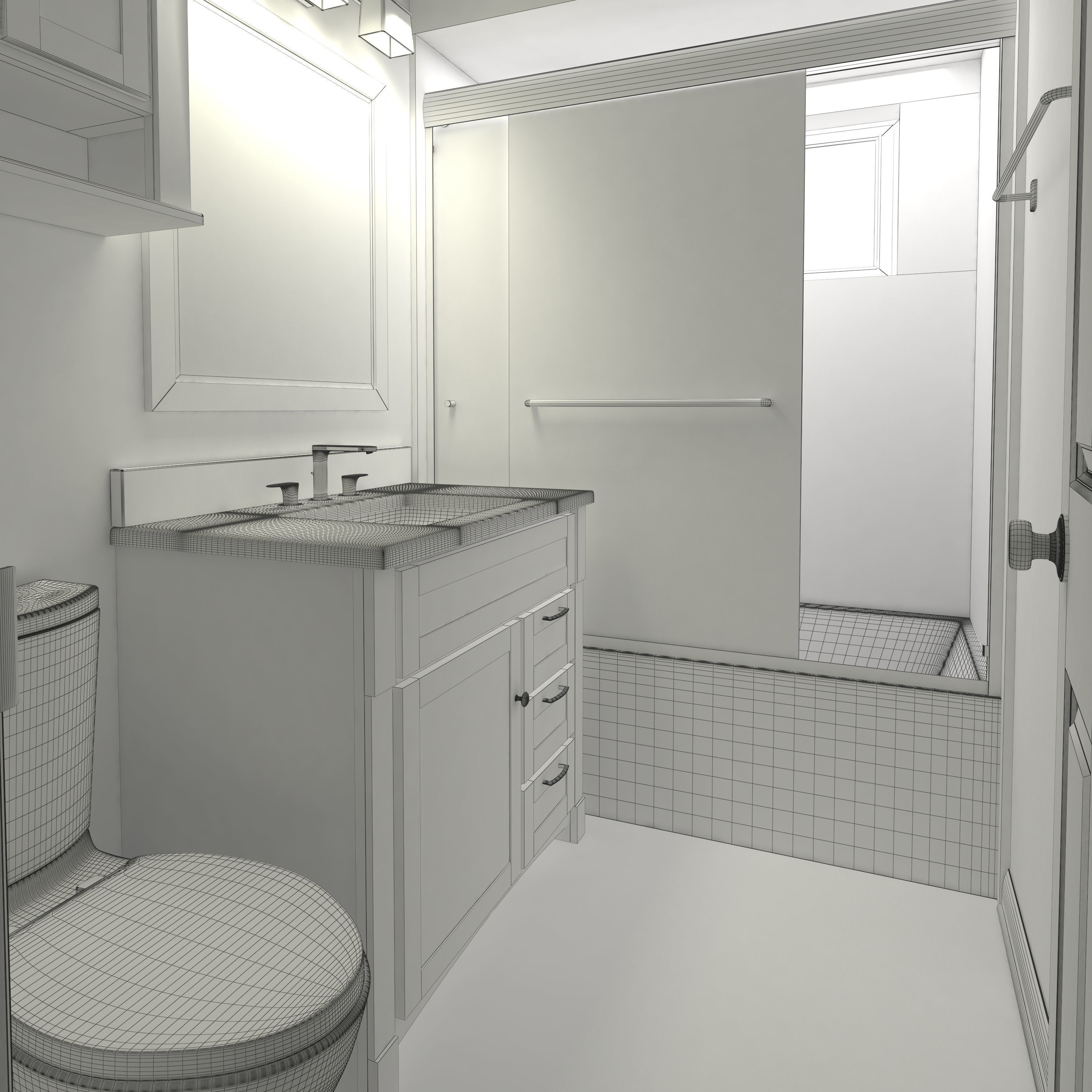 Bathroom-001 3D model_21