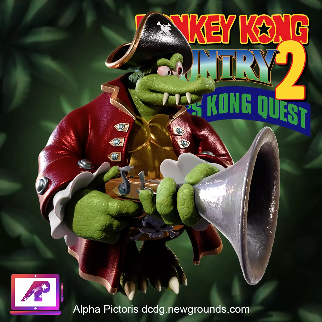 Kaptain K Rool Donkey Kong Country 2 3D print model