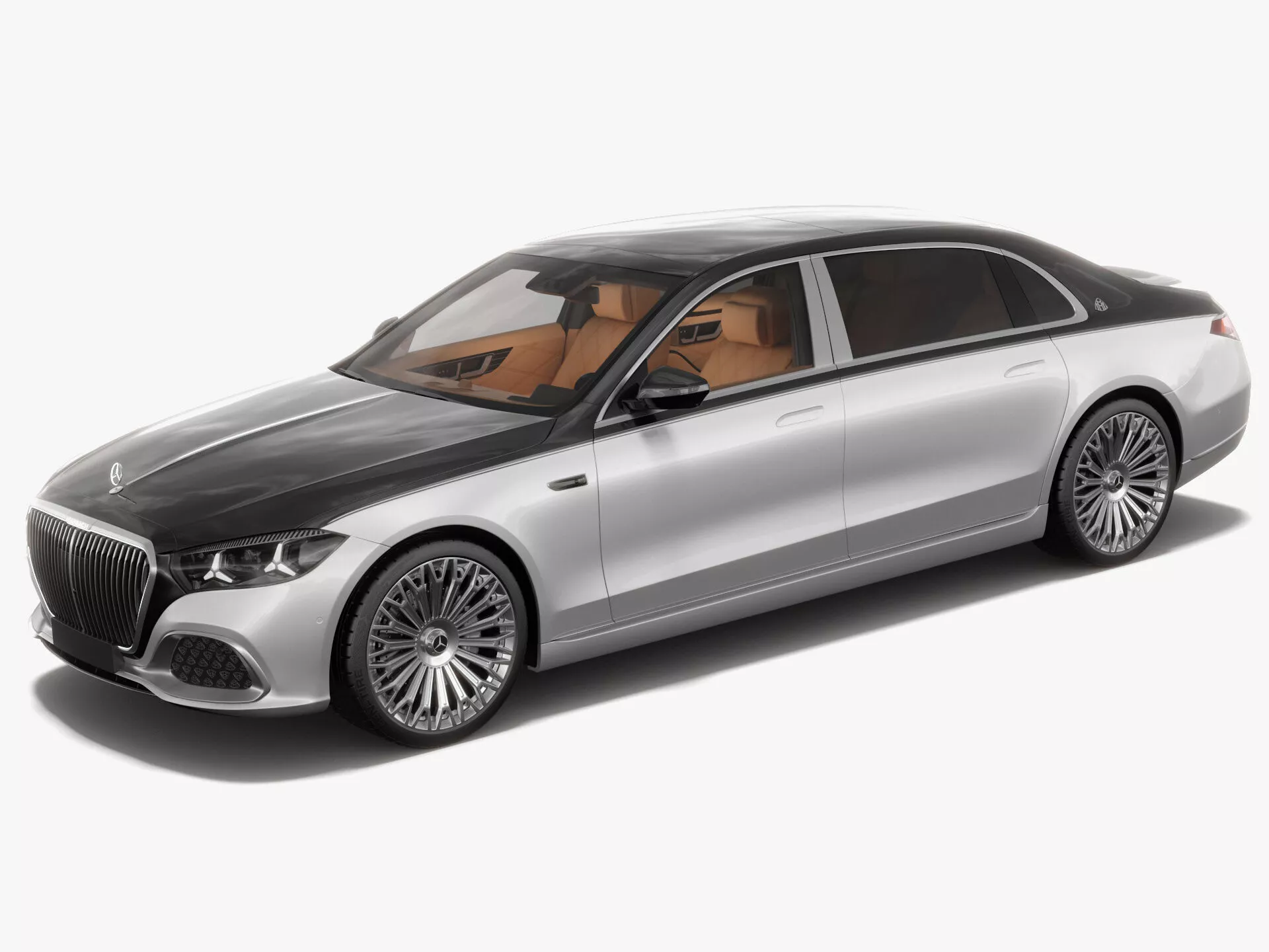 Mercedes-Benz S-class Maybach 2027 with interior 3D model