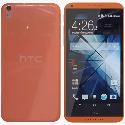 Htc Desire 816 Orange 3D model