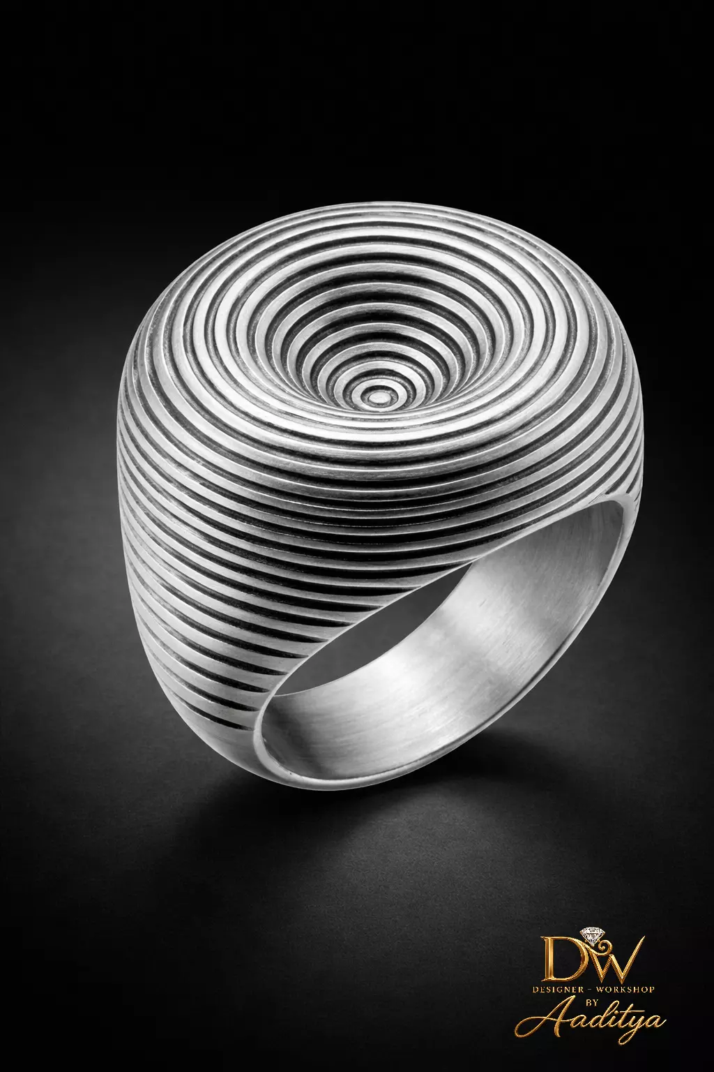 Spiral Signet Ring 3D print model