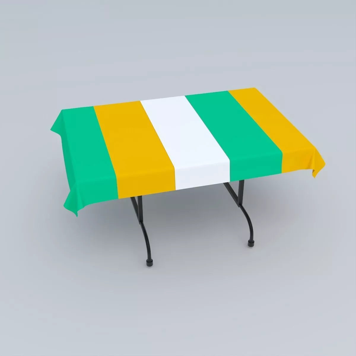 Flag of Cote d Ivoire 3D model