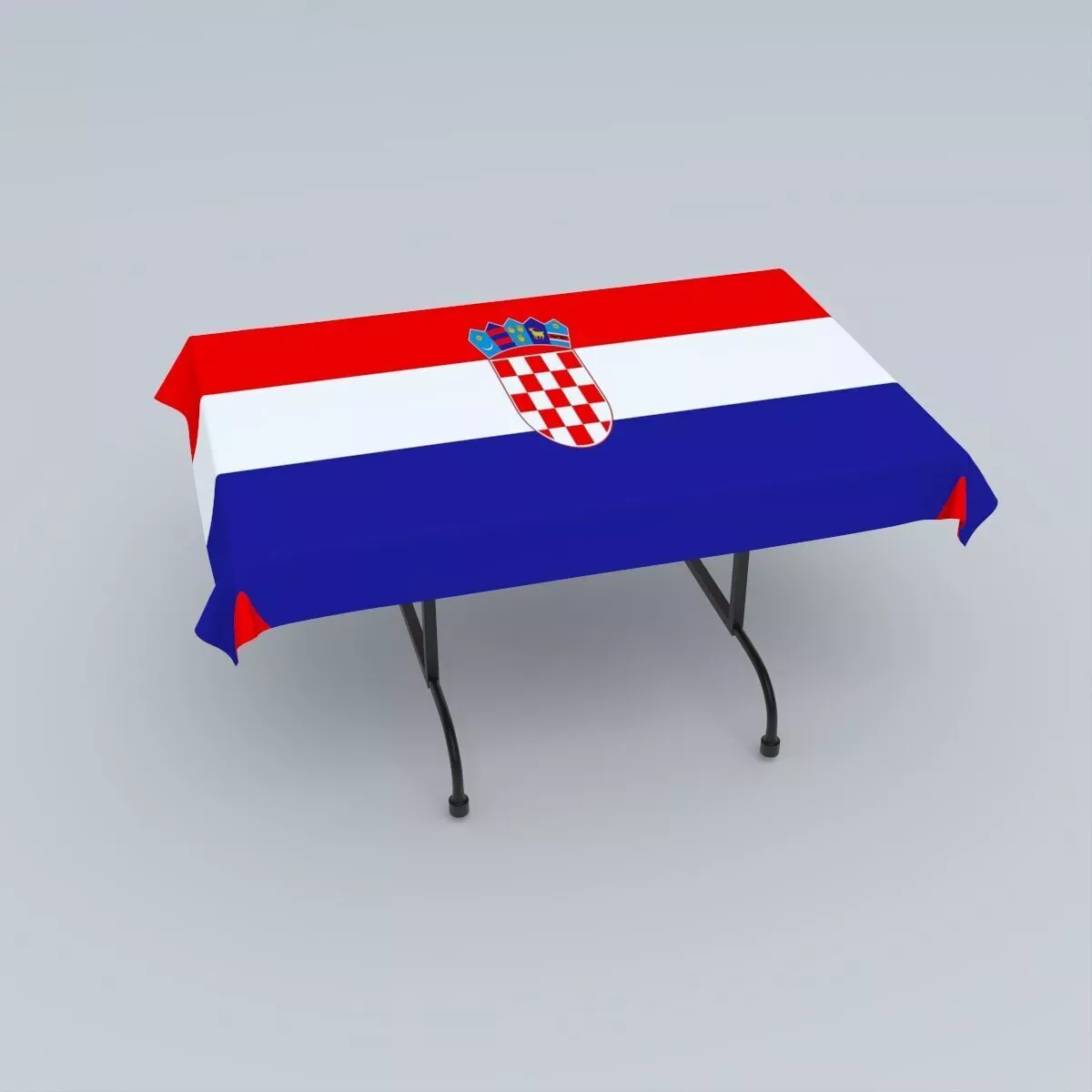 Flag of Croatia 3D model