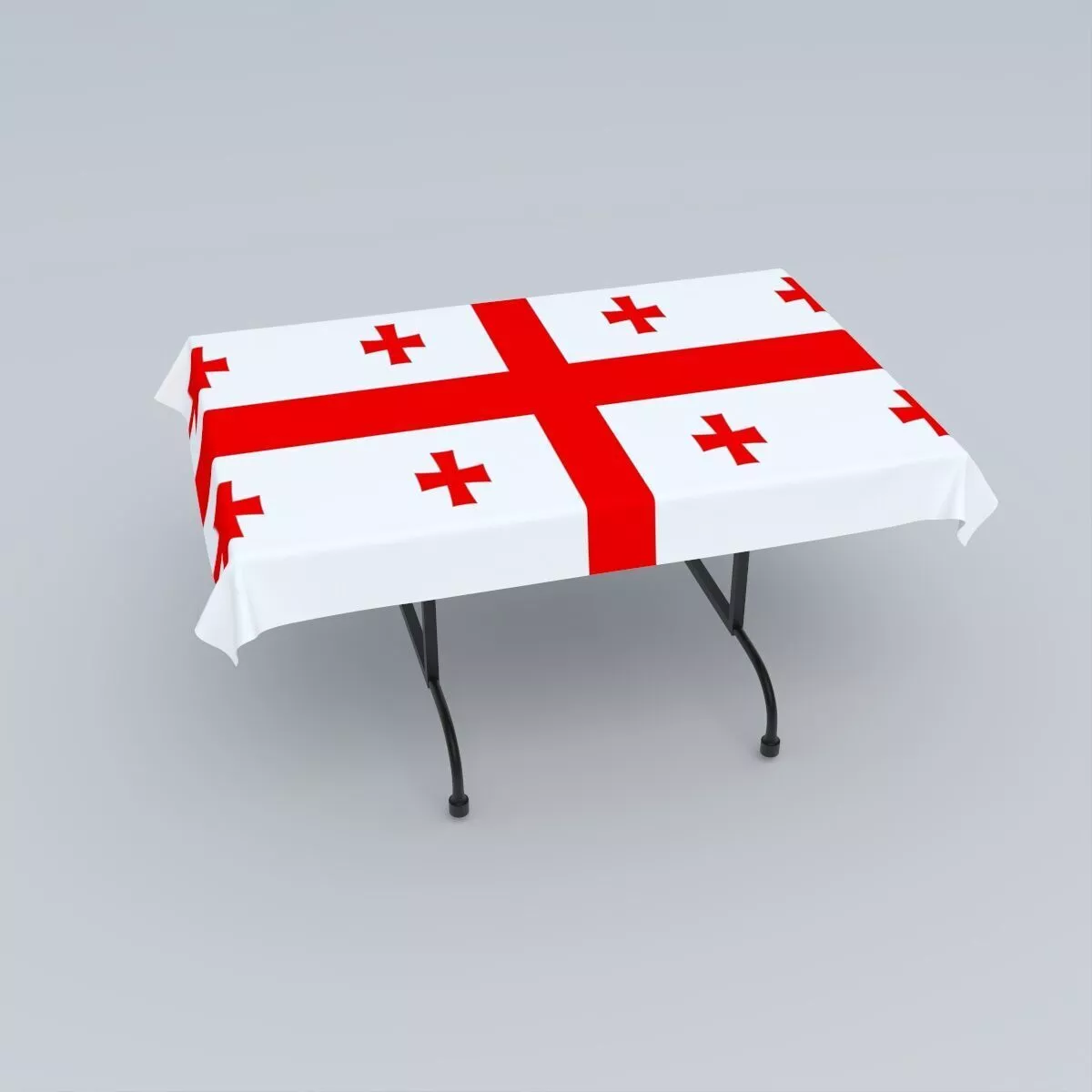 Flag of Georgia 3D model