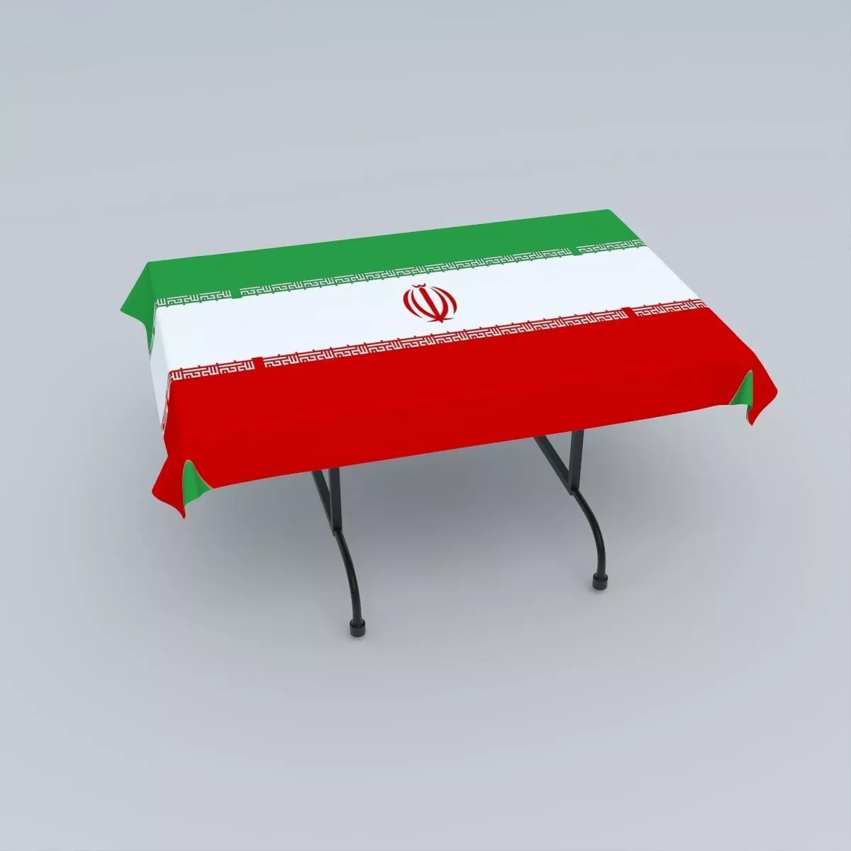 Flag of Iran official 3D model