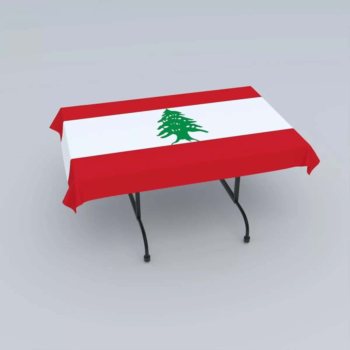 Flag of Lebanon 3D model