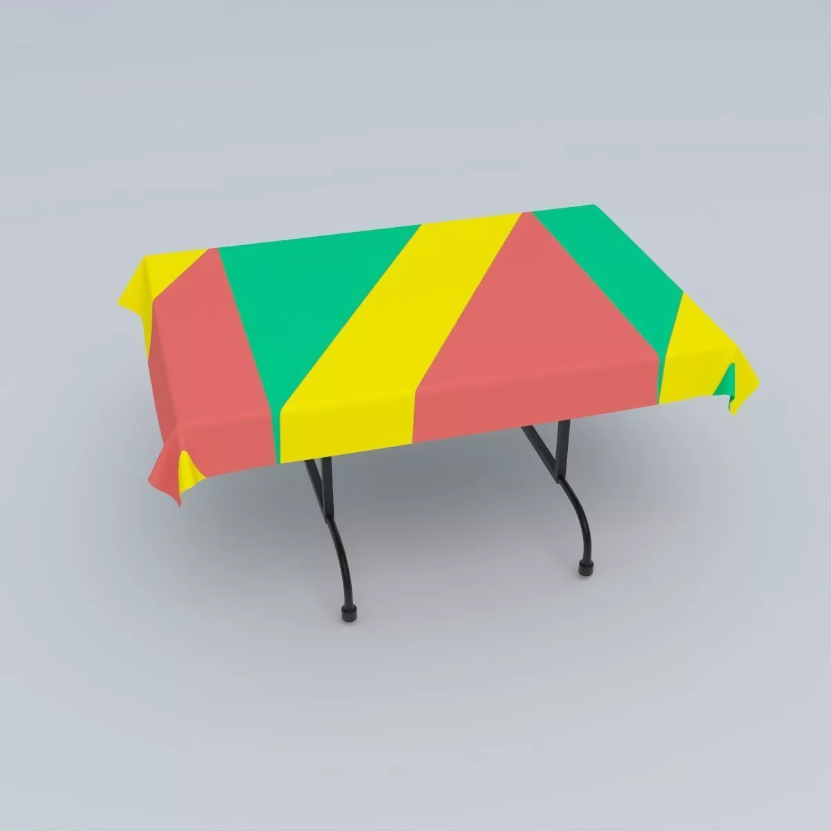 Flag of the Republic of the Congo 3D model