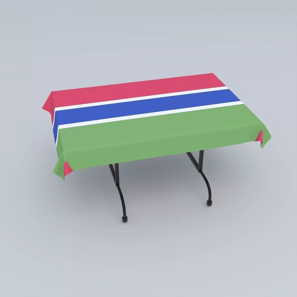 Flag of The Gambia 3D model