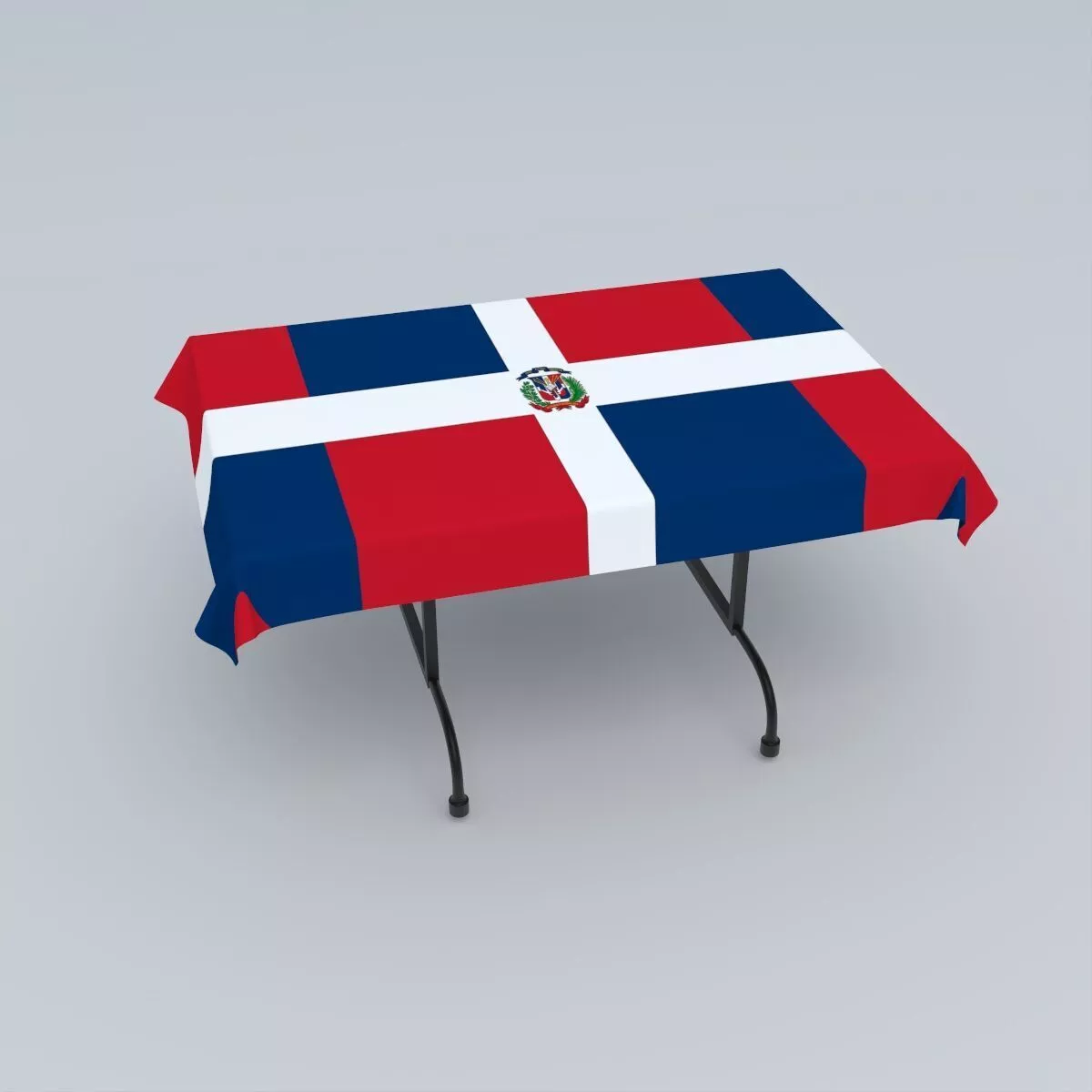 Flag of the Dominican Republic 3D model