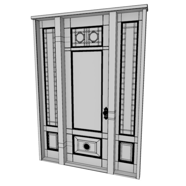 Victorian Front Door 3D model_9