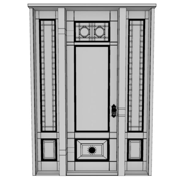Victorian Front Door 3D model_11