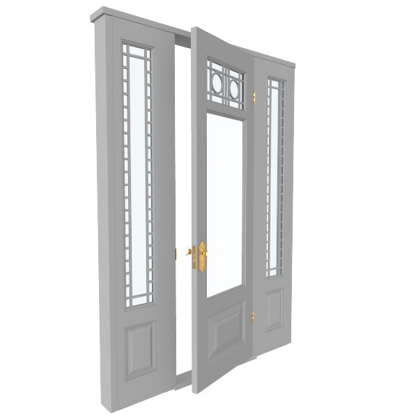 Victorian Front Door 3D model_6