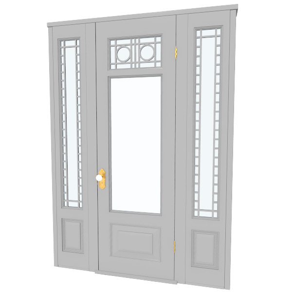 Victorian Front Door 3D model_2