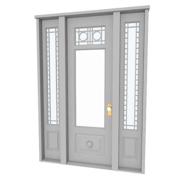 Victorian Front Door 3D model_1