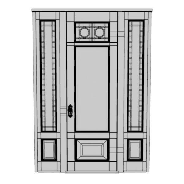 Victorian Front Door 3D model_7