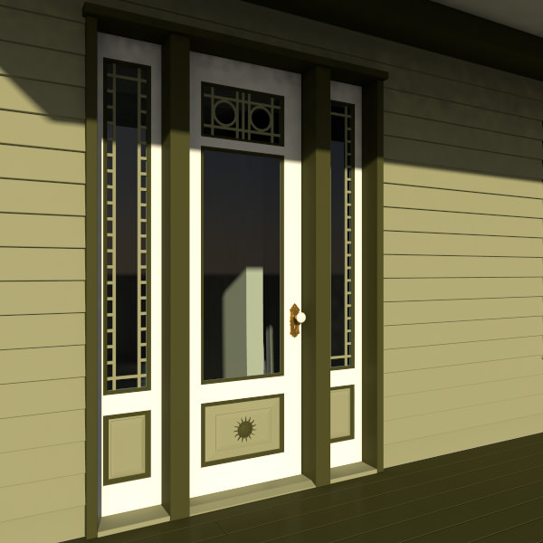 Victorian Front Door 3D model_13