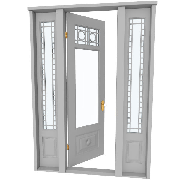 Victorian Front Door 3D model_4