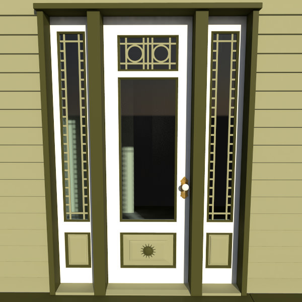 Victorian Front Door 3D model_10