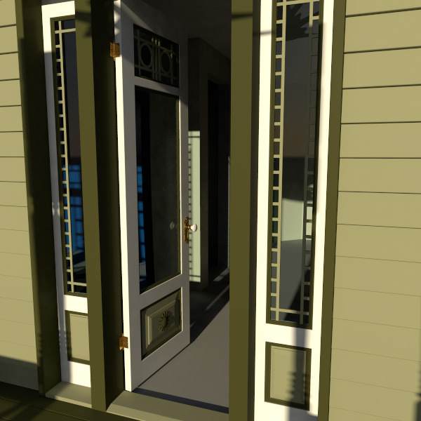 Victorian Front Door 3D model_14