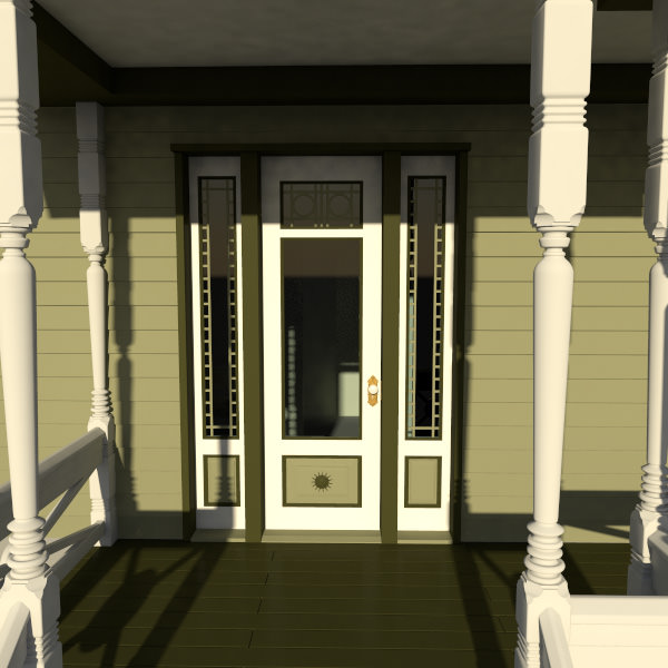 Victorian Front Door 3D model_8