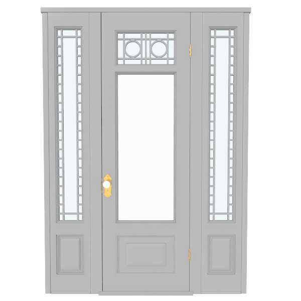 Victorian Front Door 3D model_12