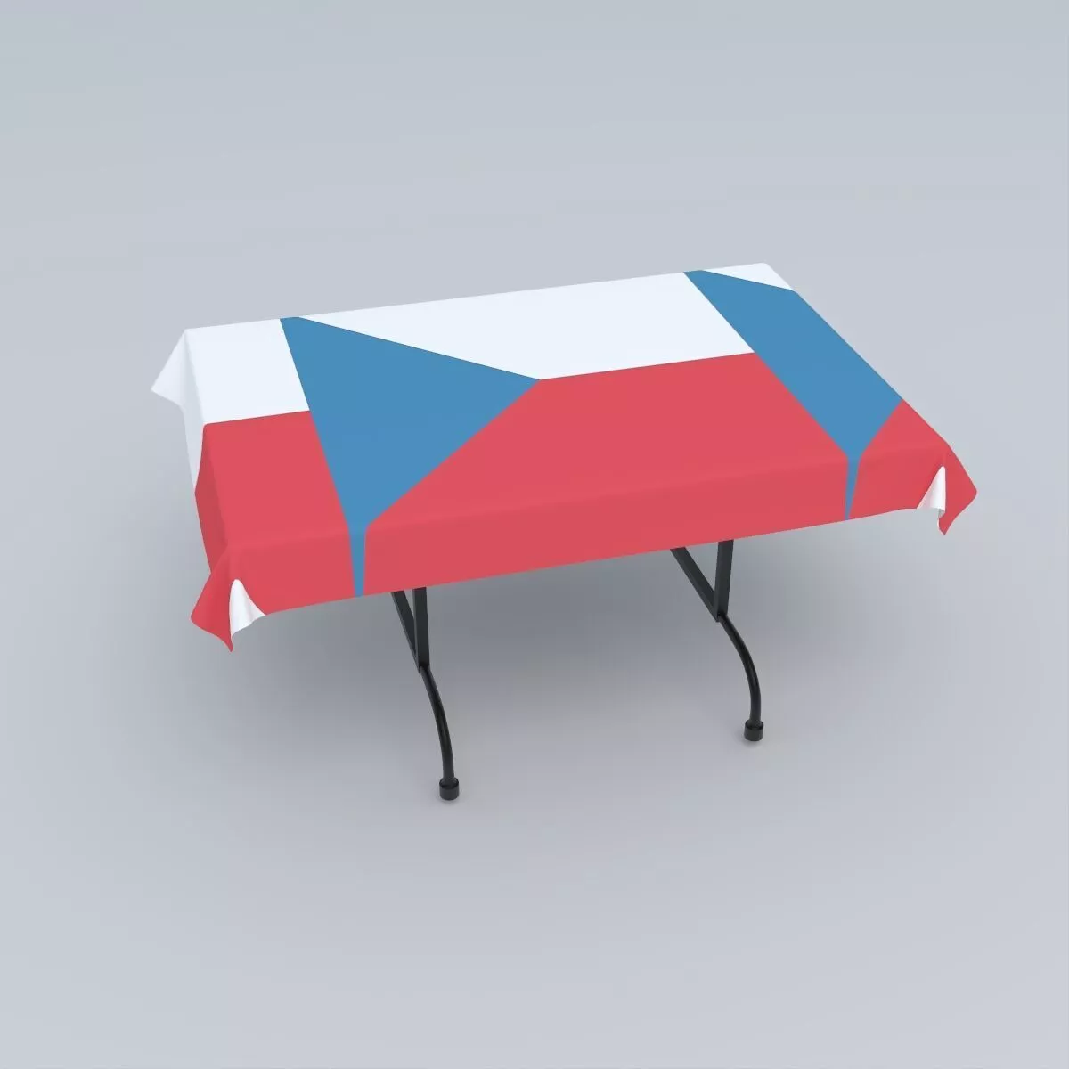 Flag of the Czech Republic 3D model