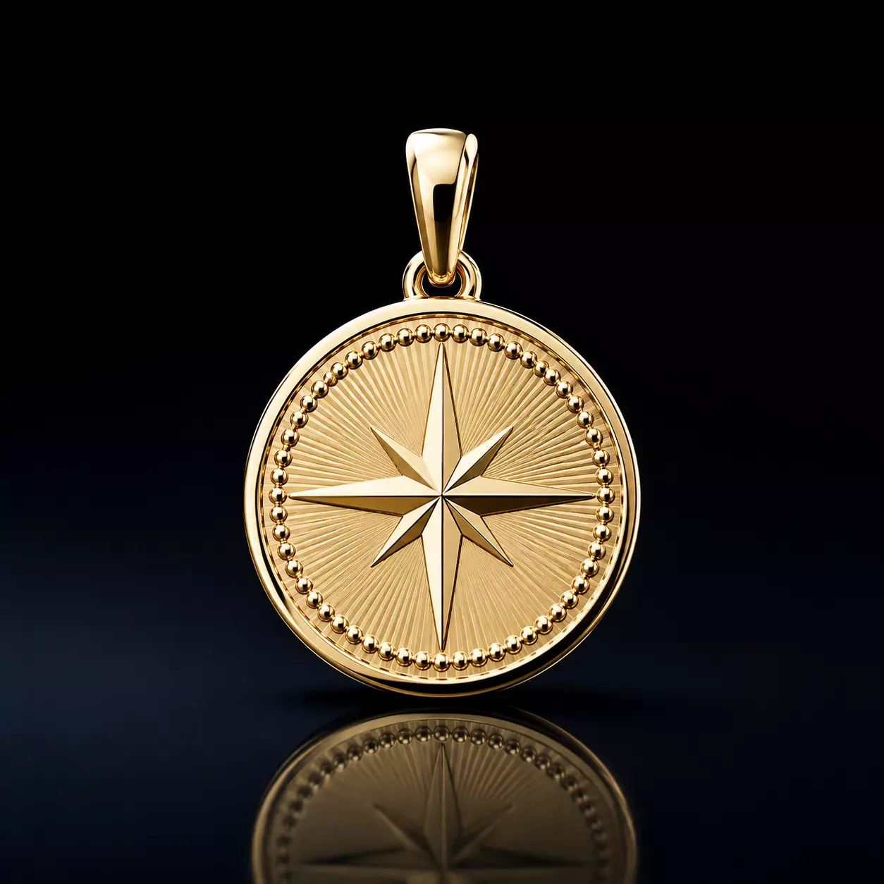 Compass Star Medallion Pendant Free 3D print model