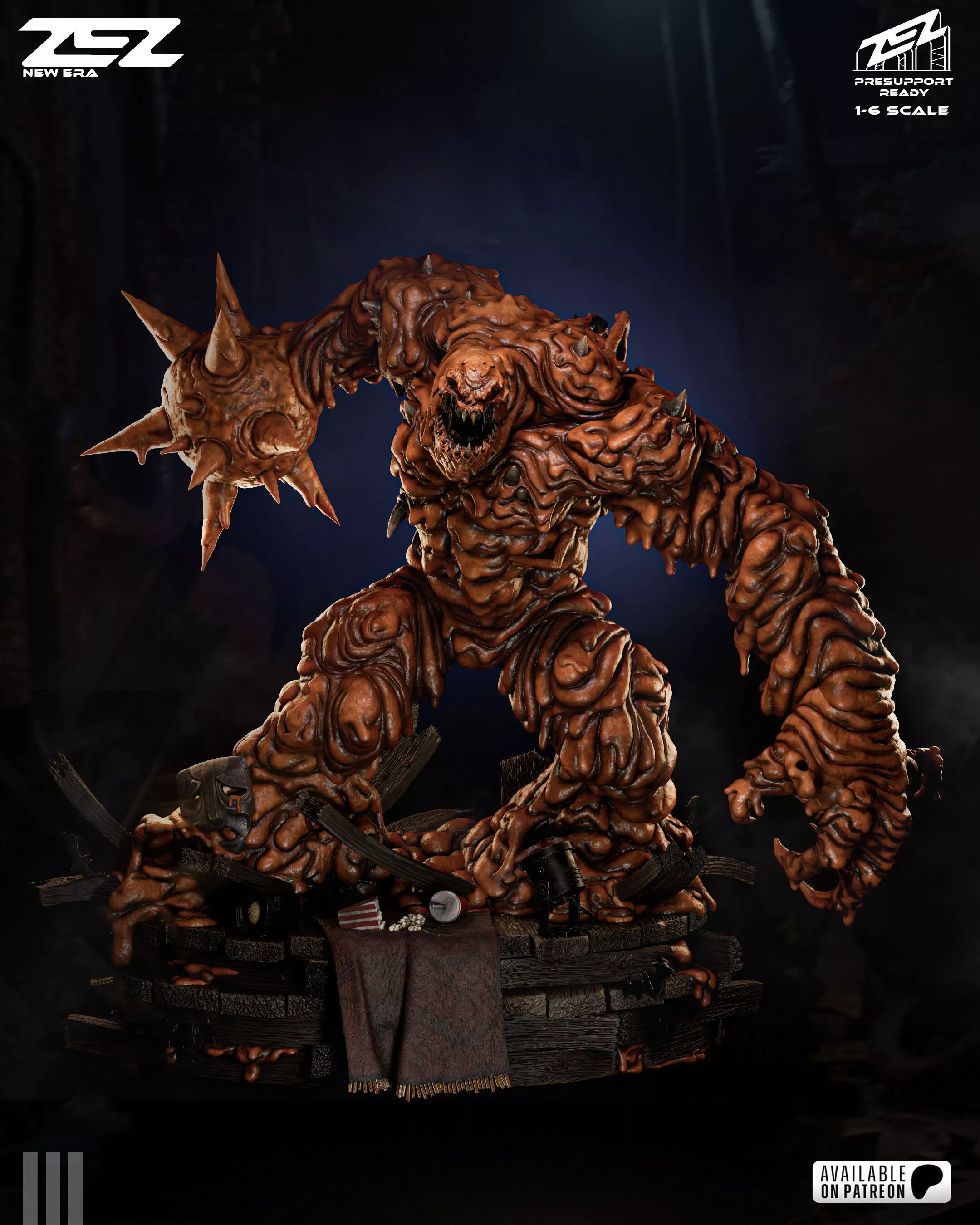 CLAYFACE ZEZ STL 3D print model