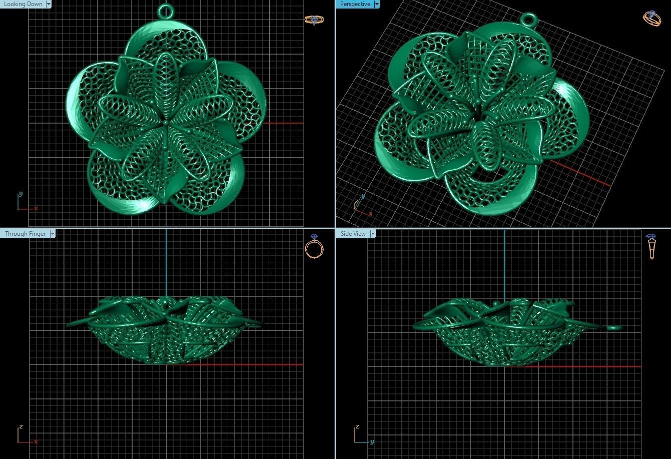 Pendant ultra vision  HSFZ-A019-P 3D print model_1