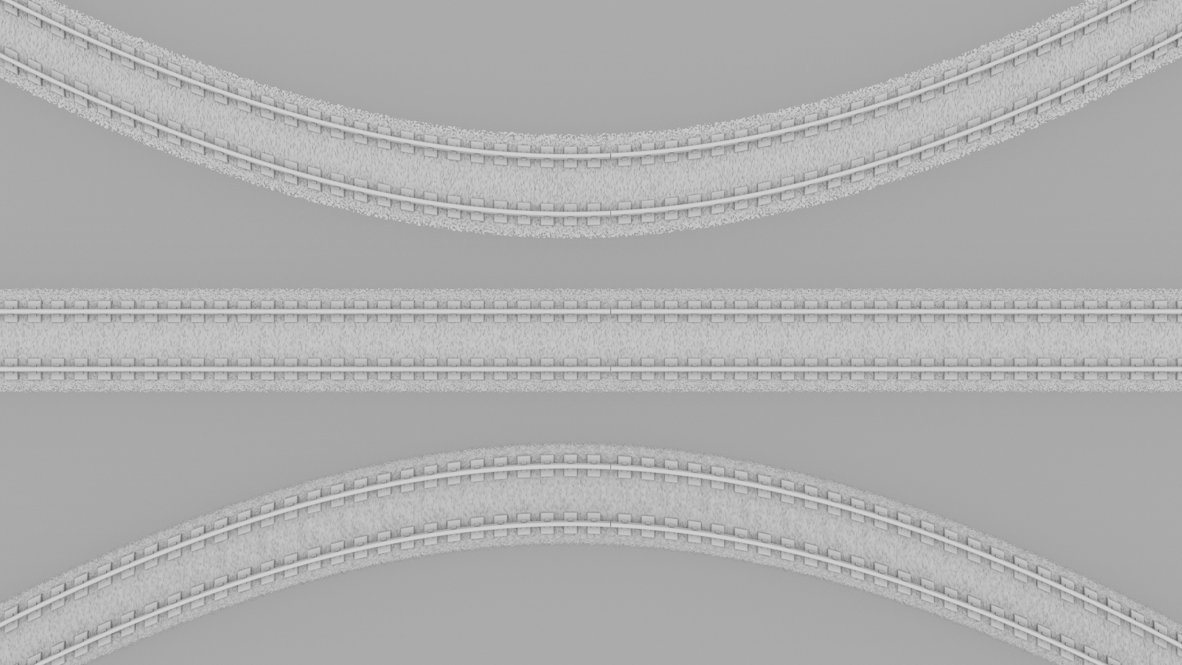 Train Subway Rail 3D model_7