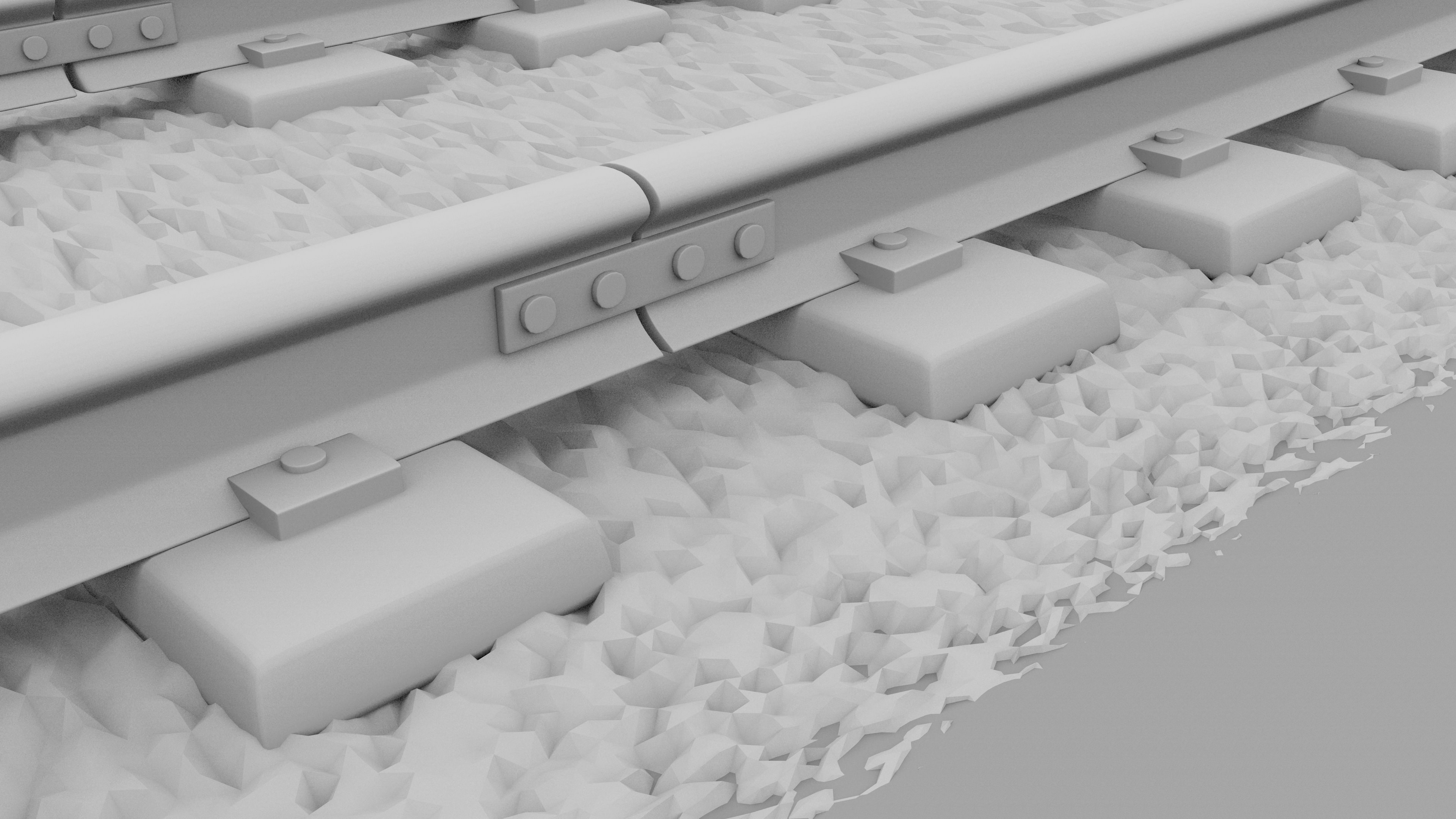 Train Subway Rail 3D model_5