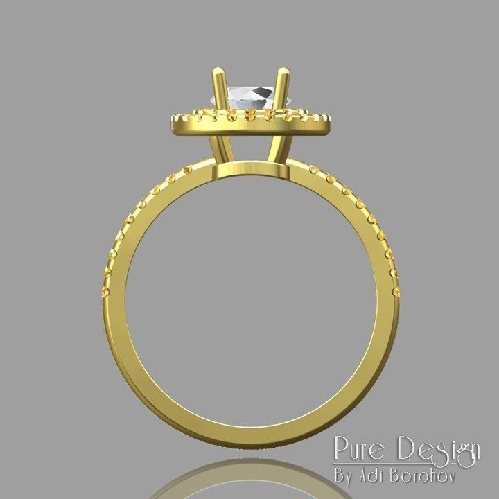 2 Halo Line Ring 3D print model_3