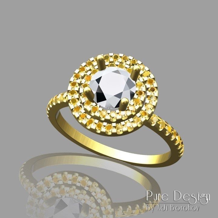 2 Halo Line Ring 3D print model_1