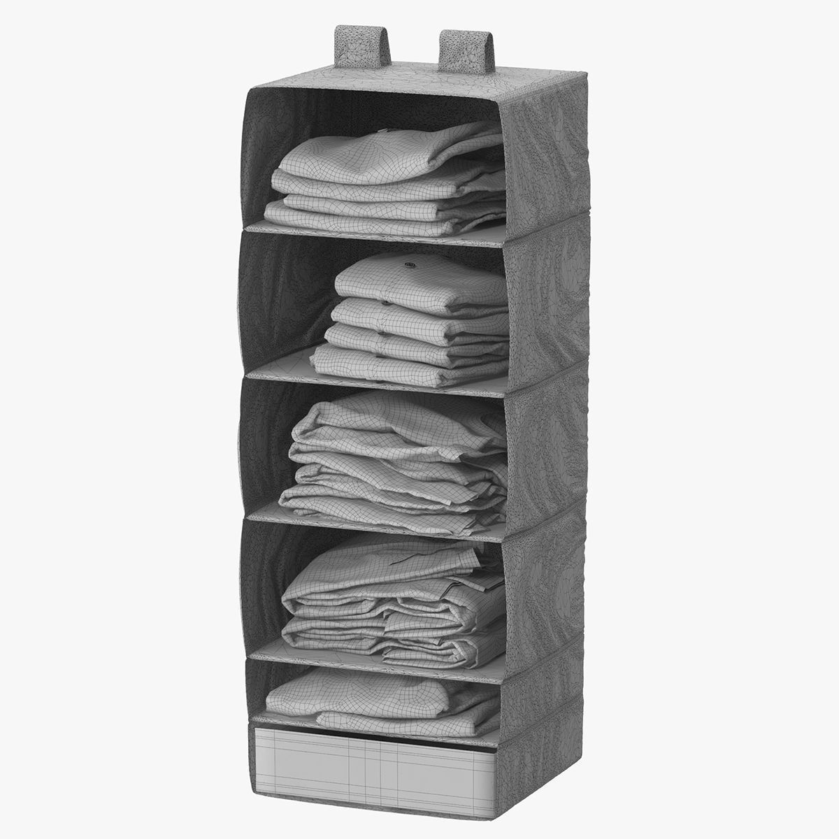 Wardrobe with Clothes 3D model_37