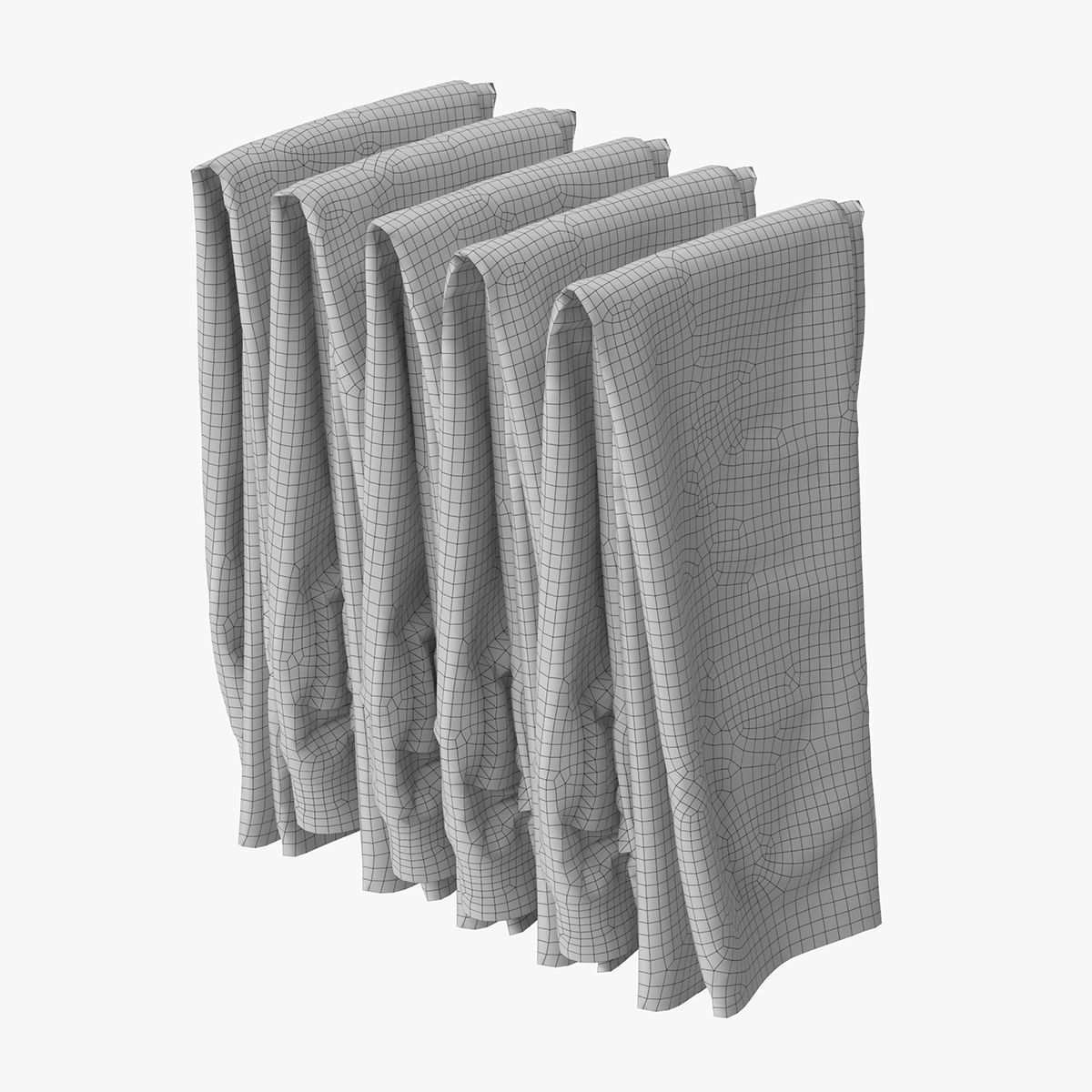 Wardrobe with Clothes 3D model_32