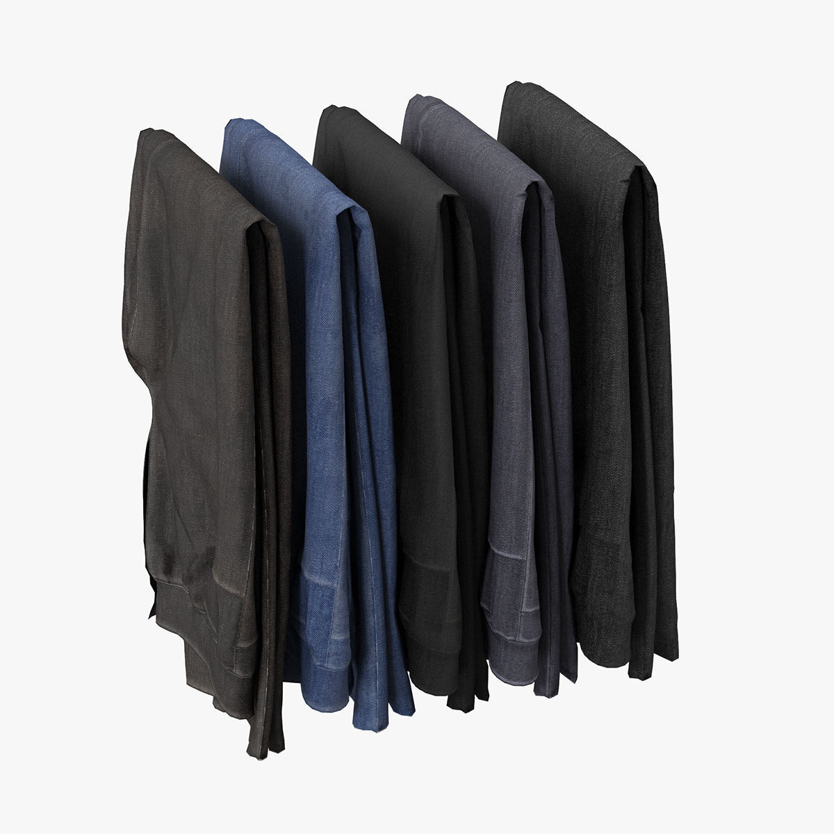 Wardrobe with Clothes 3D model_30