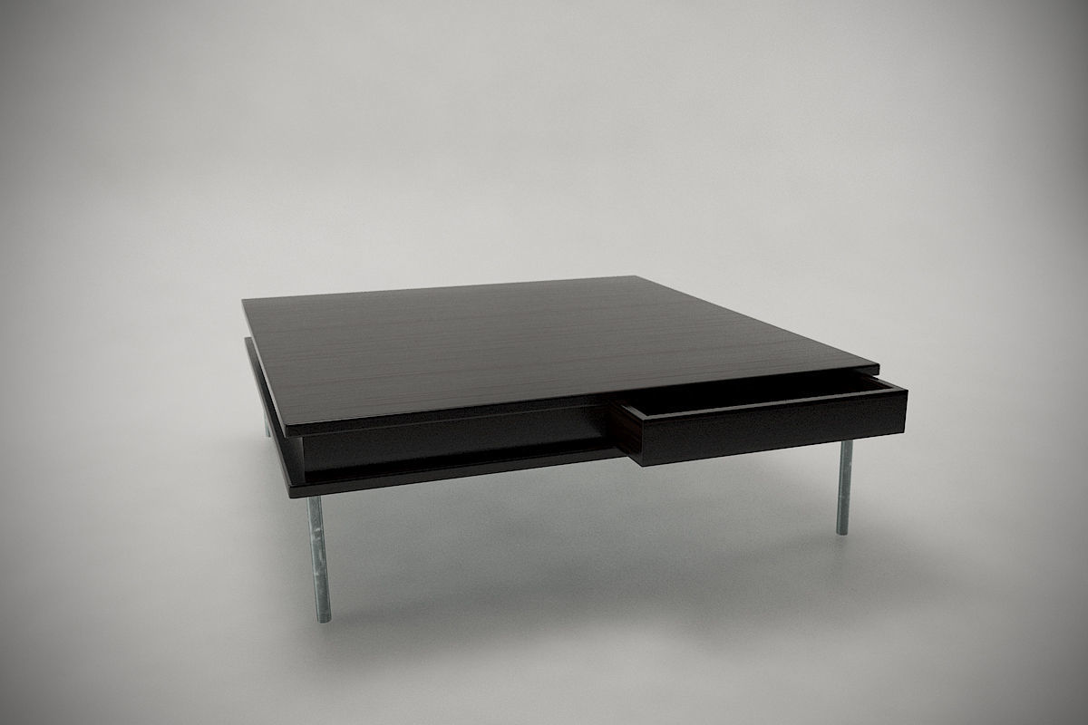Coffee Table Collection - Game Ready Low-poly 3D model_5