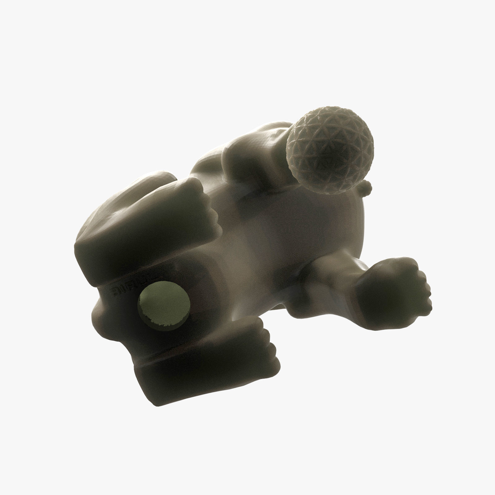 Chinese guardian lion 3D print model_5