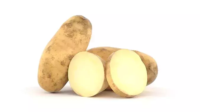 Potato Set 3D model