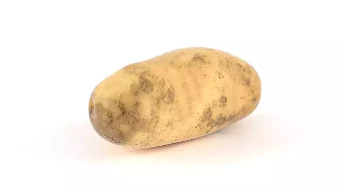 Potato Set 3D model 3