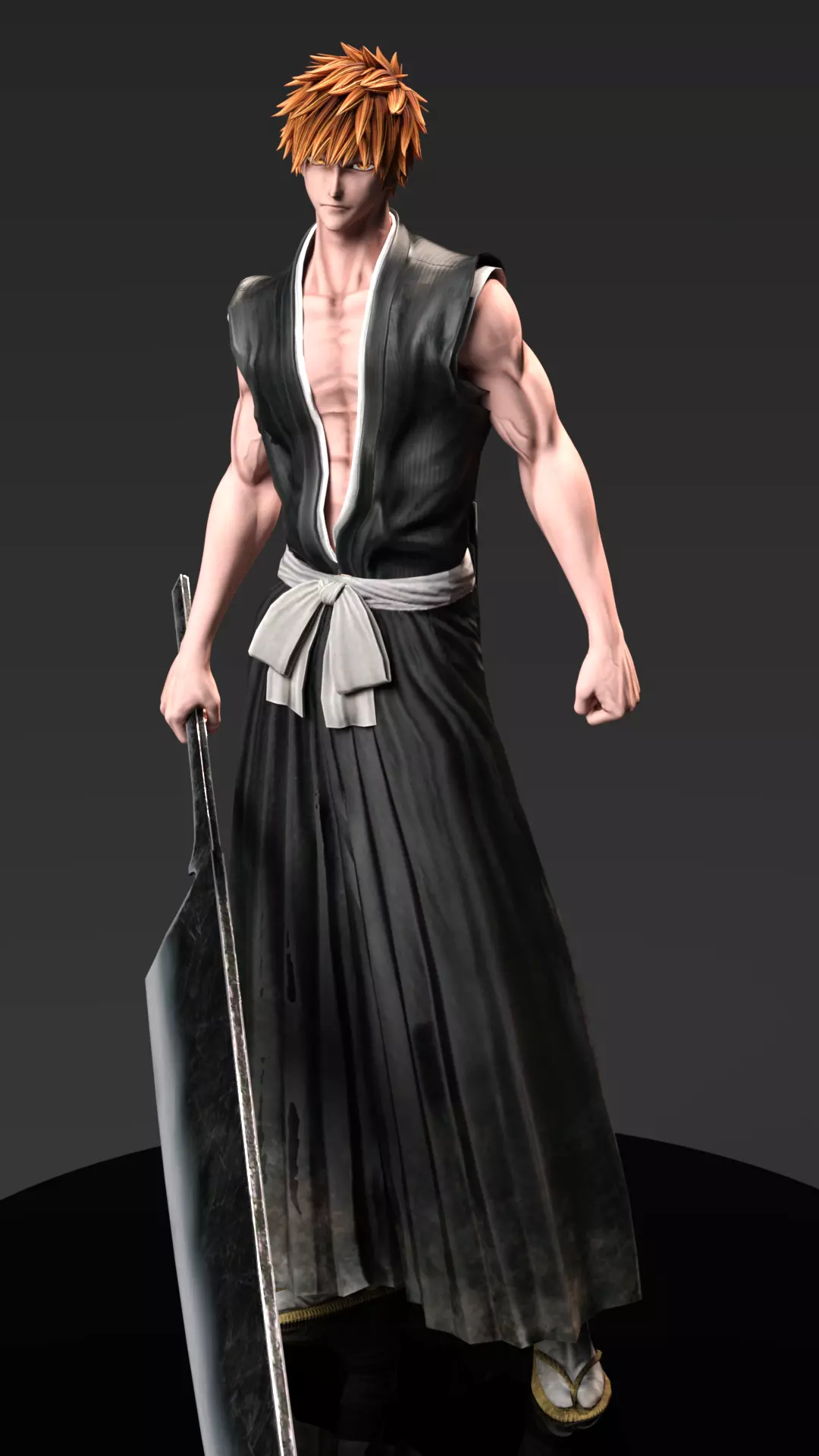 Ichigo The Soul Reaper Zangetsu Unleashed Edition 3D print model