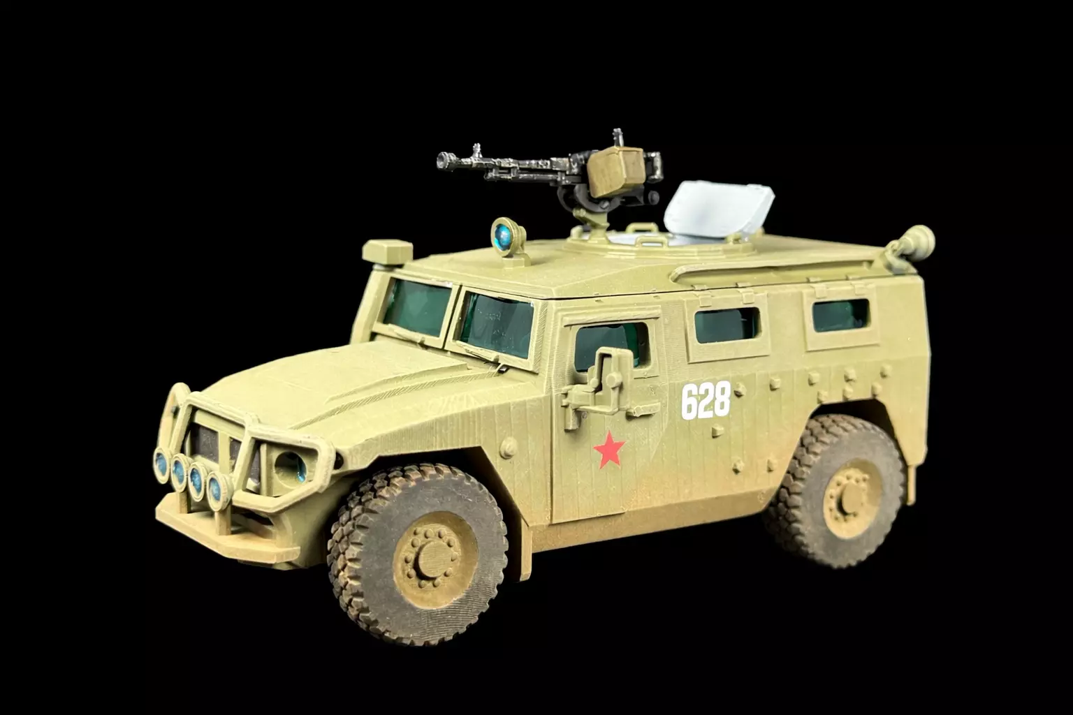 GAZ-2330 Tigr Armored Truck Russian Army Vehicle 3D print model