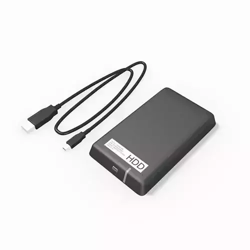 External harddisk 3D model