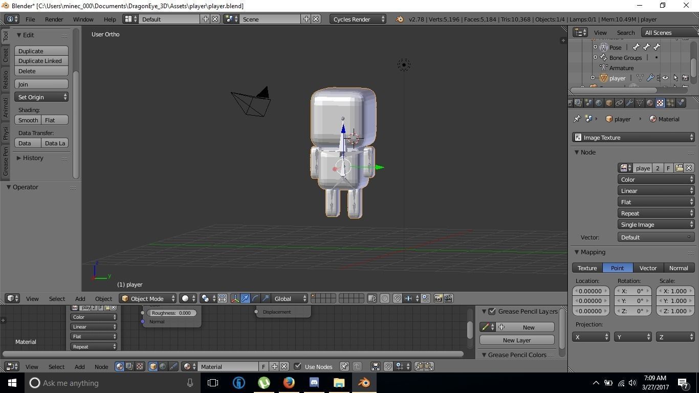 player cube 3D model