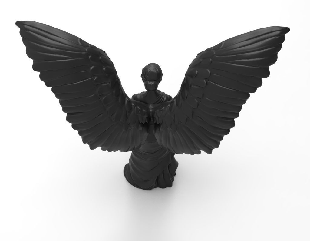 Angel statue of 3D print model_10