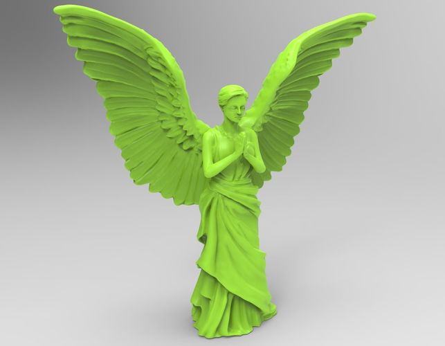 Angel statue of 3D print model