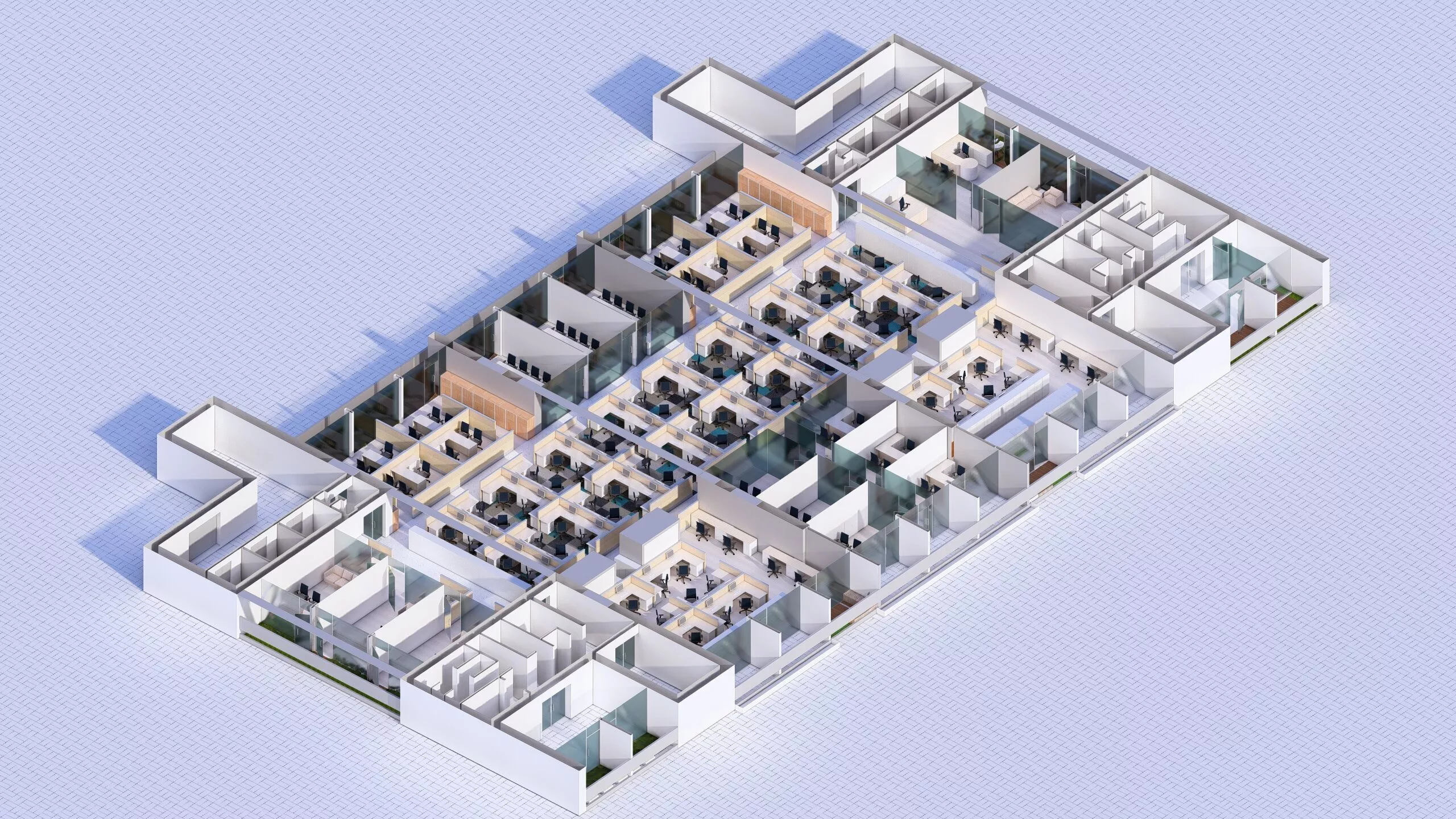 Office interior design-Office scenarios 3D model